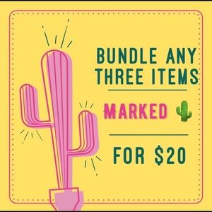 Bundle any 3 items with 🌵 in the title for $20!
